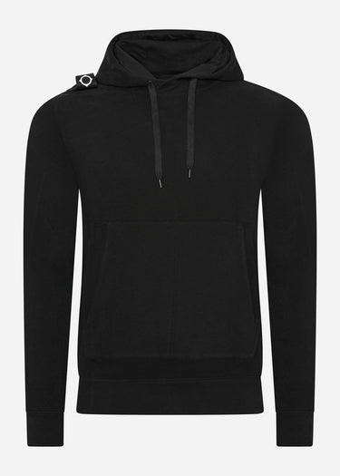 MA.Strum Hoodies Core overhead hoody- jet black