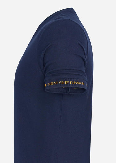 Ben Sherman T-shirts Pique tee - marine