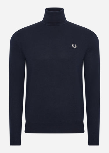Fred Perry Truien Roll neck jumper - navy