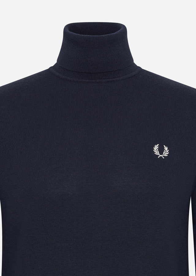 Fred Perry Sweaters Roll neck jumper - navy