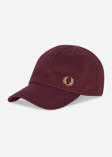 Fred Perry Petten Pique classic cap - port
