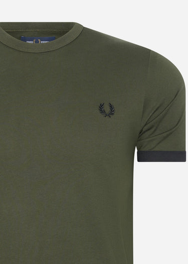 Fred Perry T-shirts Ringer t-shirt - hunting green