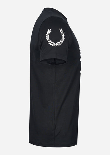 Fred Perry T-shirts Badge detail t-shirt - black