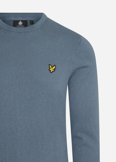 Lyle & Scott Truien Cotton merino crew jumper - slate blue