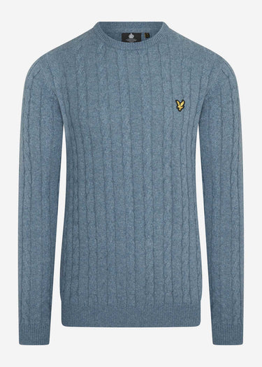Lyle & Scott Truien Cable jumper - slate blue marl