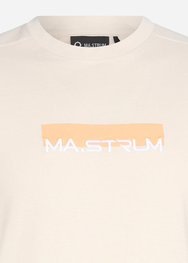 MA.Strum T-shirts MA.Strum block print tee - aluminium