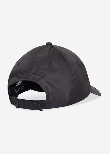 Lyle & Scott Petten Ripstop cap - true black