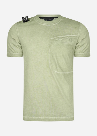MA.Strum T-shirts Oil wash tee shirt - tea