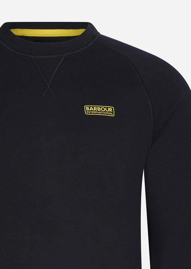 Barbour International Sweaters Essential crew neck sweat - black