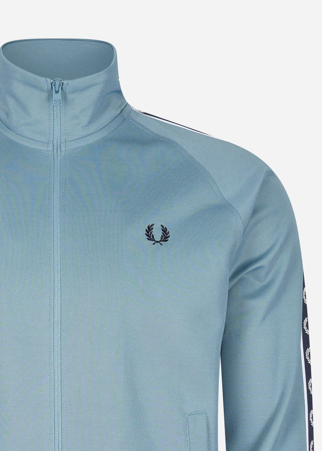Fred Perry Cardigans Contrast tape track jacket - ash blue navy