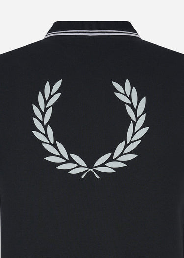 Fred Perry Polo's Back graphic polo shirt - black