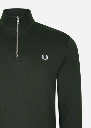 Fred Perry Truien Half zip sweatshirt - night green