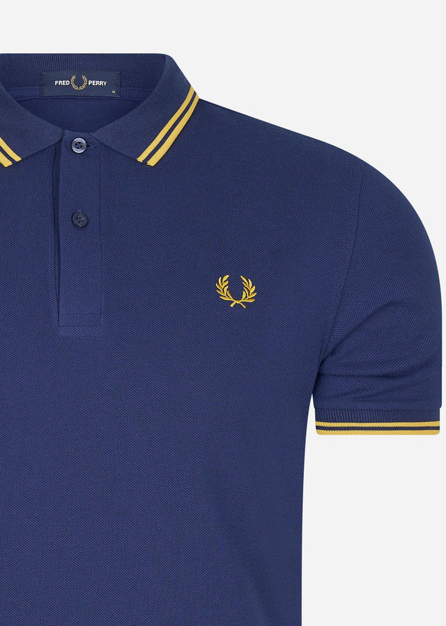 Fred Perry Polos Twin tipped fred perry shirt - french navy golden hour