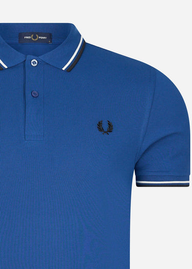 Fred Perry Polo's Twin tipped fred perry shirt - shaded cobalt