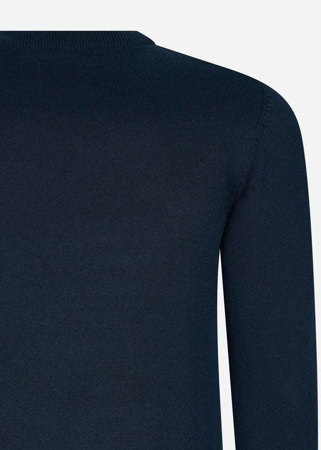 Ben Sherman Sweaters Chest stripe crew - dark navy