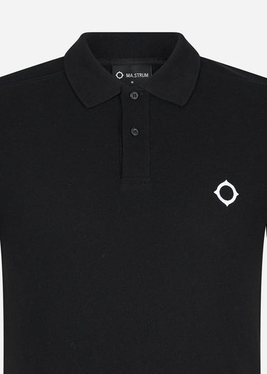 MA.Strum Polo's SS pique polo - jet black