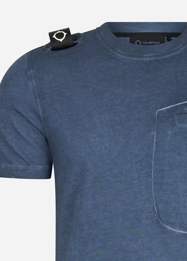 MA.Strum T-shirts Oil wash tee shirt - ink navy