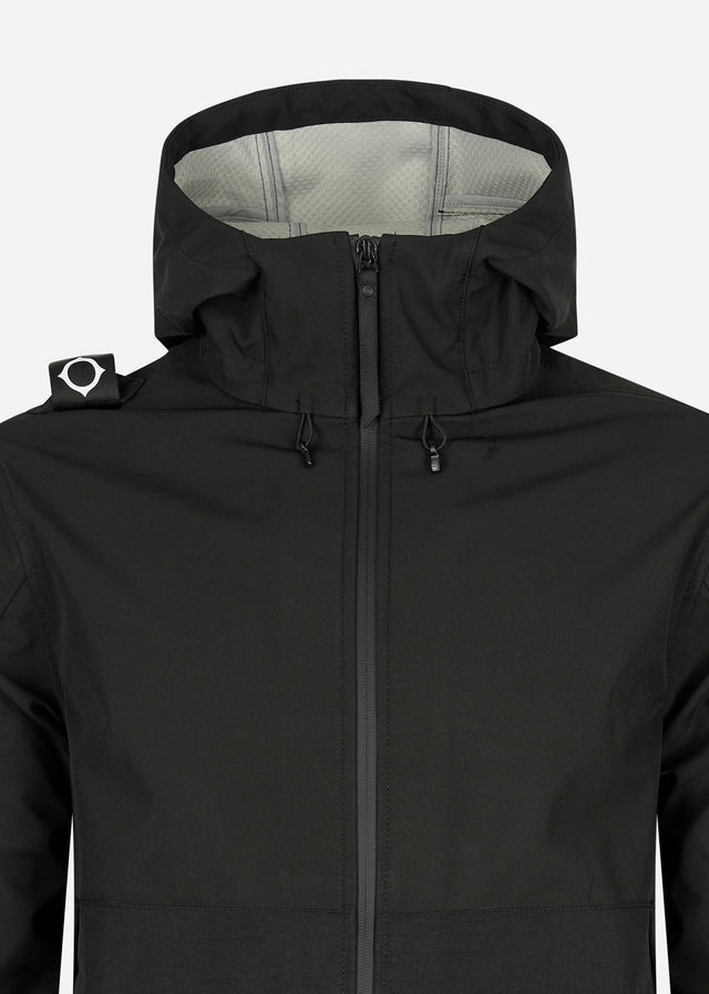 MA.Strum Jackets Softshell hooded jacket - jet black