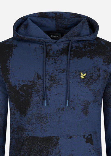 Lyle & Scott Hoodies Erosion print hoodie - navy