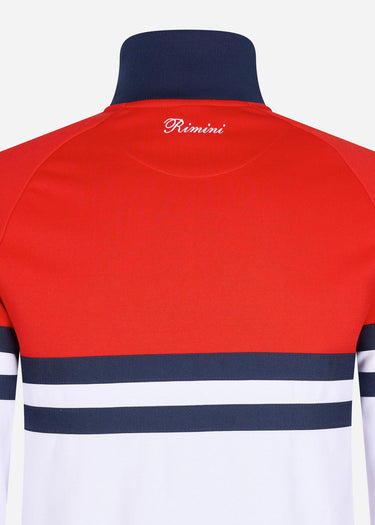 Ellesse Vesten Rimini track top - red white navy