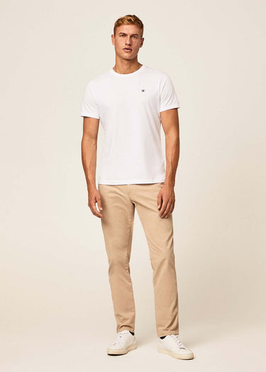 Hackett London T-shirts Embroidered logo t-shirt - white