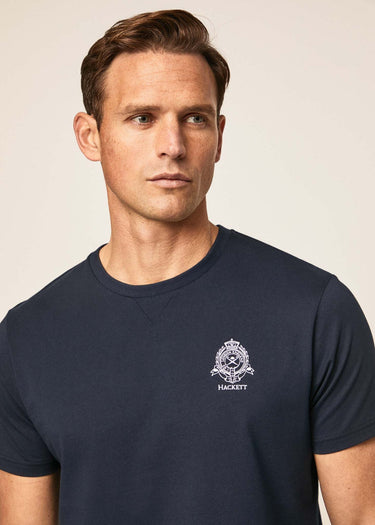 Hackett London T-shirts Heritage logo tee - navy blazer