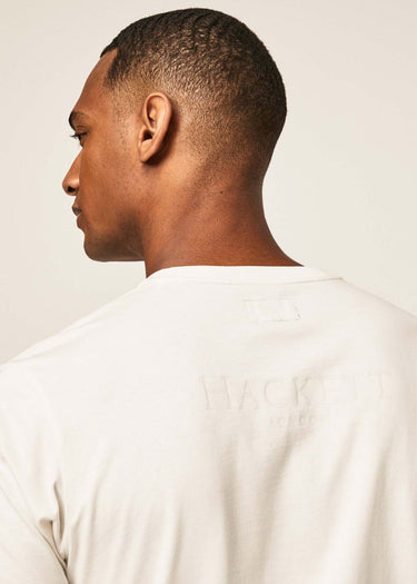 Hackett London T-shirts Heritage logo tee - white