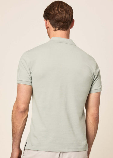 Hackett London Polo's Cotton pique polo shirt - duck egg