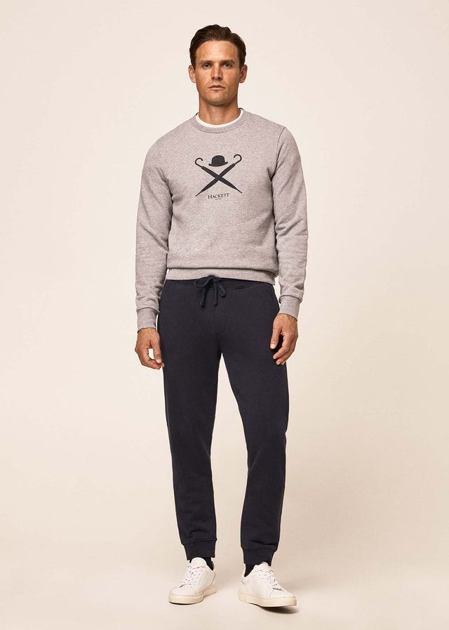 Hackett London Sweaters Logo sweatshirt - light grey marl