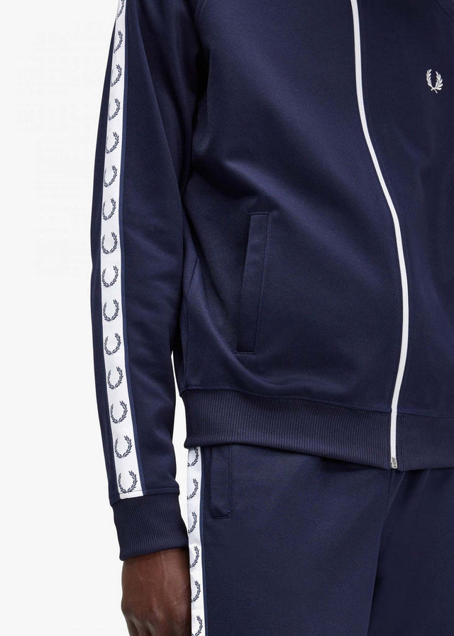Fred Perry Cardigans Taped track jacket - carbon blue
