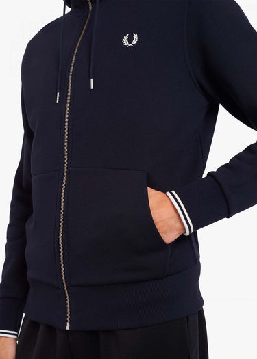 Fred Perry Vesten Hooded zip-through sweatshirt - navy