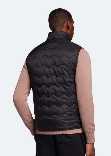 Lyle & Scott Bodywarmers Crest quilted gilet - jet black
