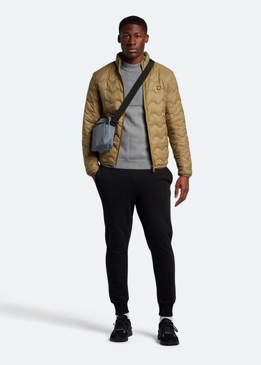 Lyle & Scott Jassen Crest quilted jacket - seaweed
