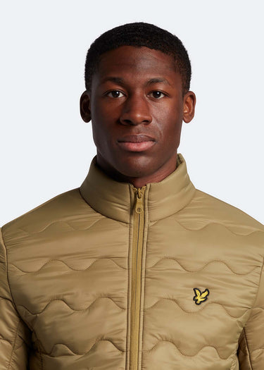 Lyle & Scott Jassen Crest quilted jacket - seaweed