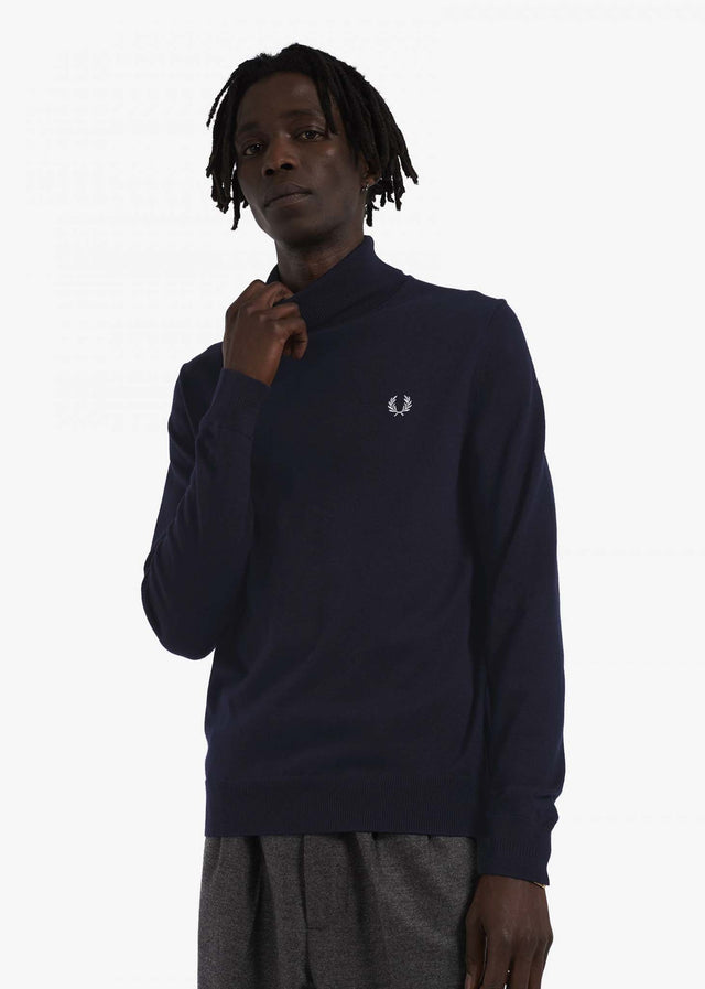 Fred Perry Sweaters Roll neck jumper - navy