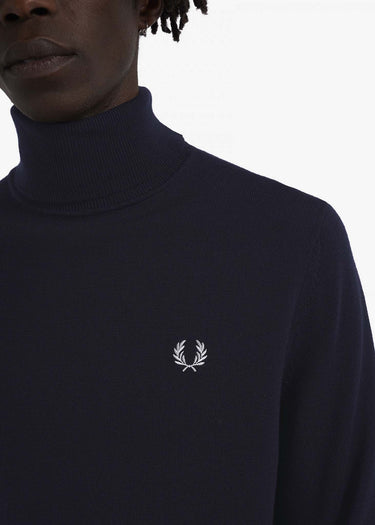 Fred Perry Truien Roll neck jumper - navy