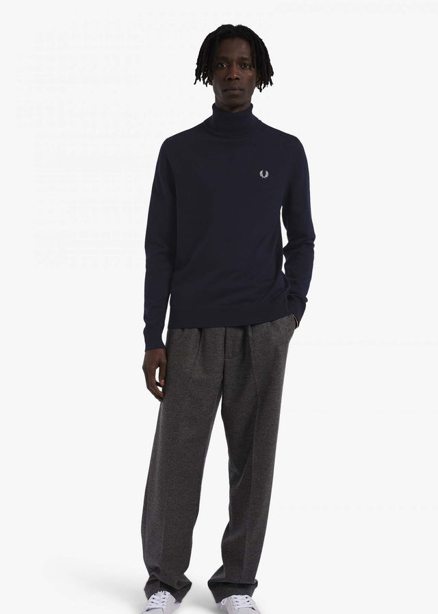 Fred Perry Sweaters Roll neck jumper - navy