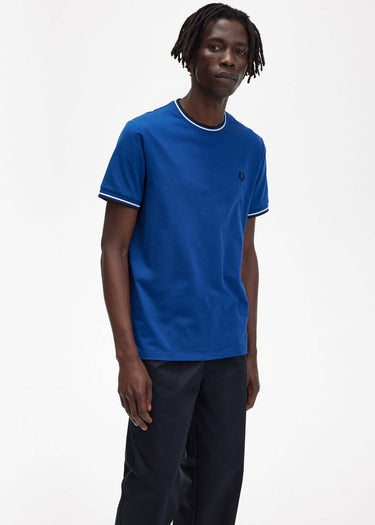 Fred Perry T-shirts Twin tipped t-shirt - shaded cobalt