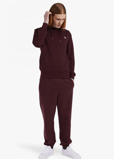 Fred Perry Hoodies Tipped hooded sweatshirt - oxblood