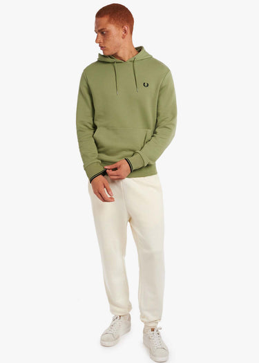 Fred Perry Hoodies Tipped hooded sweatshirt - sage green