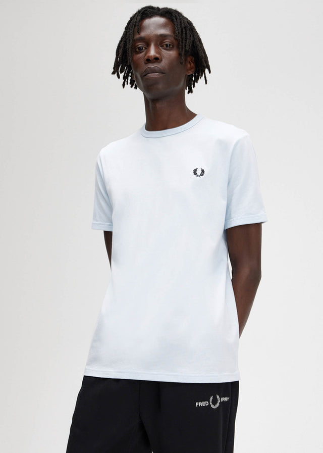 Fred Perry T-shirts Ringer t-shirt - light ice