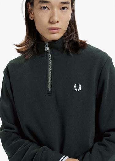 Fred Perry Truien Half zip sweatshirt - night green