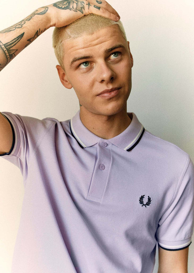 Fred Perry Polos Twin tipped fred perry shirt - lilac soul