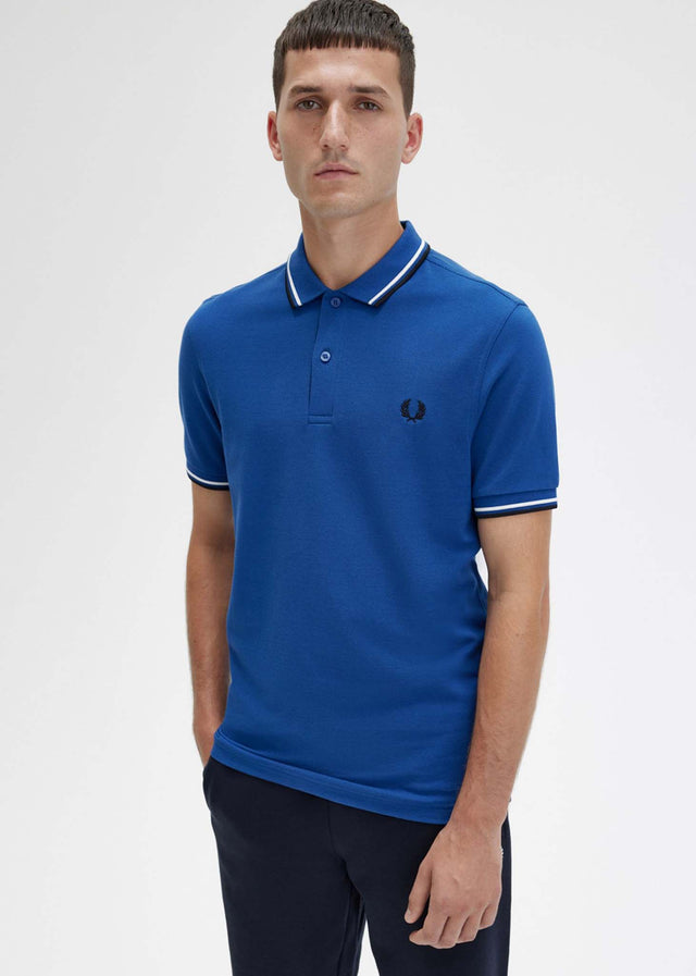 Fred Perry Polos Twin tipped fred perry shirt - shaded cobalt