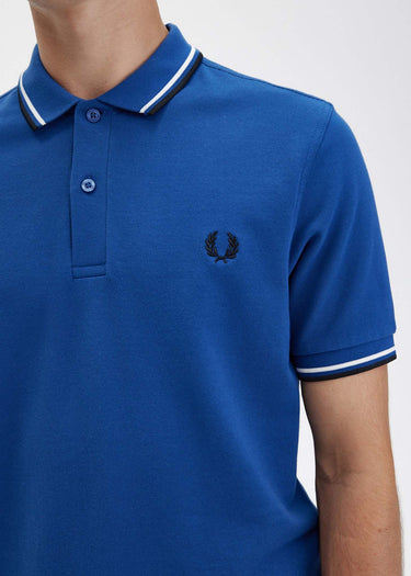 Fred Perry Polo's Twin tipped fred perry shirt - shaded cobalt