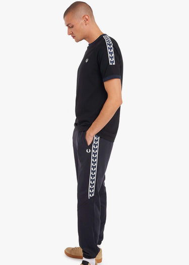 Fred Perry T-shirts Panelled taped t-shirt - black