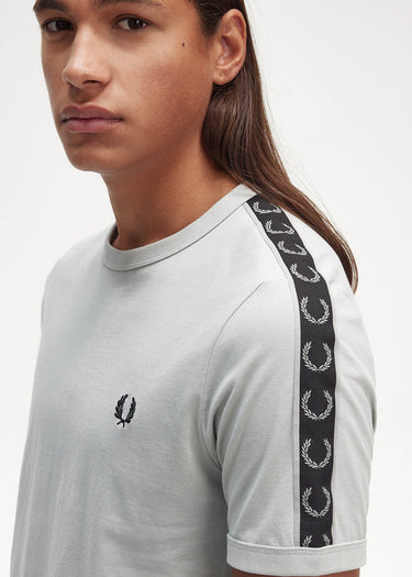 Fred Perry T-shirts Contrast tape ringer t-shirt - limestone black