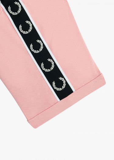 Fred Perry T-shirts Contrast tape ringer t-shirt - chalky pink black