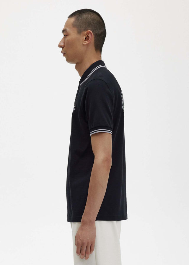 Fred Perry Polos Back graphic polo shirt - black