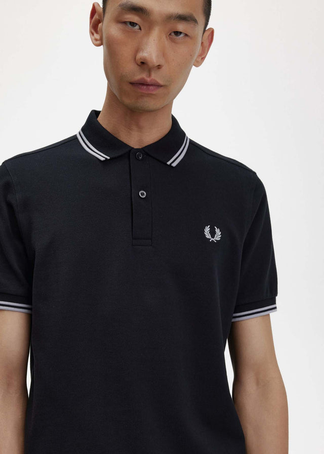 Fred Perry Polos Back graphic polo shirt - black